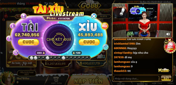 Game Go88 live: tài xỉu live stream