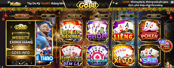 Top 3 Go88 live có tỉ lệ thắng cao nhất